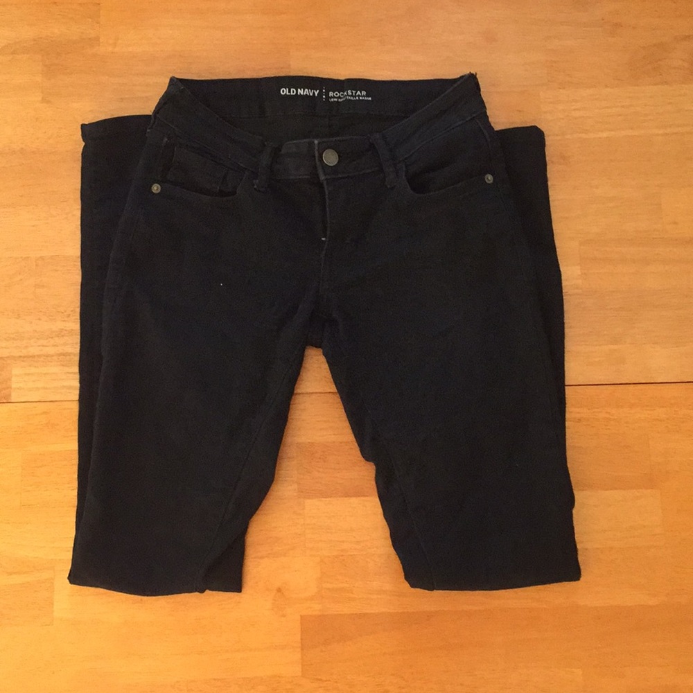 - SOLD - Old Navy Black Low Rise Skinny Jeans